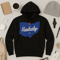 Sandusky Ohio OH Map Hoodie