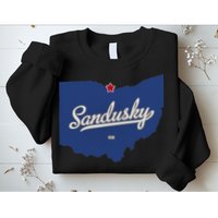 Sandusky Ohio OH Map Sweatshirt
