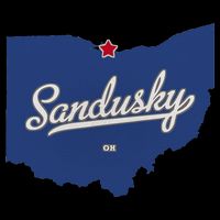Sandusky Ohio OH Map Sweatshirt