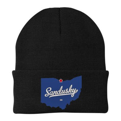 Sandusky Ohio OH Map Beanie
