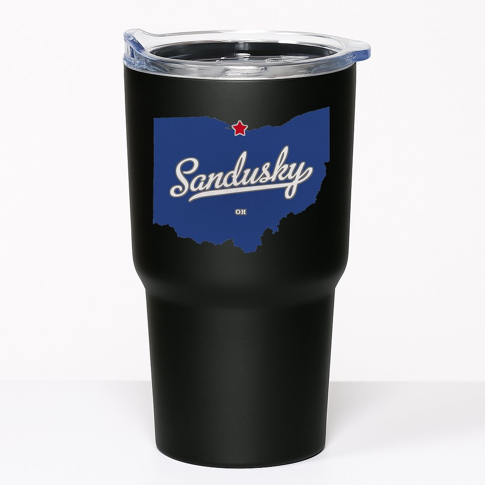 Sandusky Ohio OH Map Tumbler