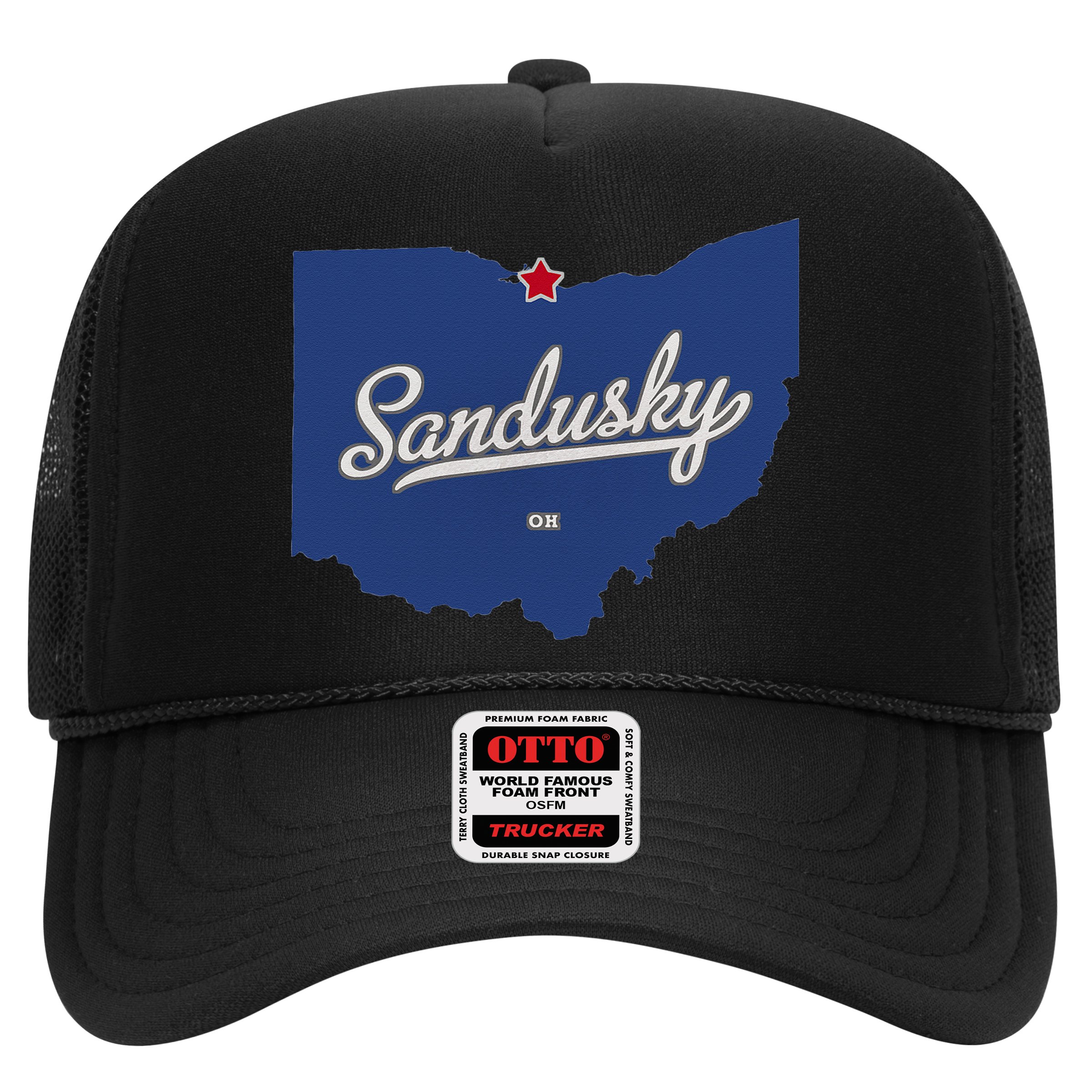 Sandusky Ohio OH Map Hat
