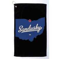 Sandusky Ohio OH Map Golf Towel