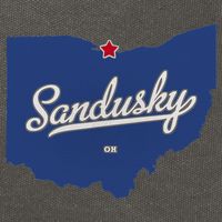 Sandusky Ohio OH Map Cotton Canvas Backpack