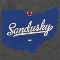 Sandusky Ohio OH Map Vector Backpack