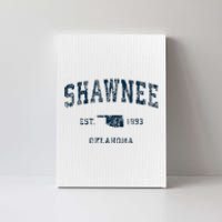 Shawnee Oklahoma Ok Vintage Sports Design Canvas