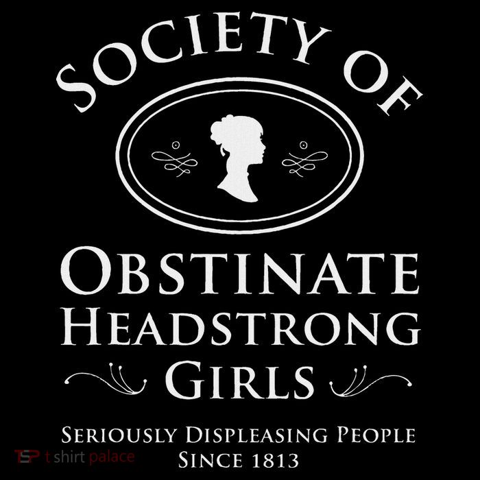 Society Of Obstinate Headstrong Pride And Prejudice Drawstring Bag