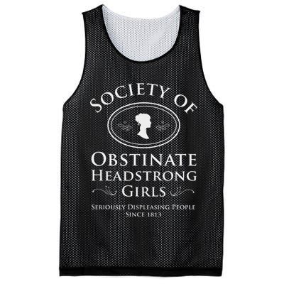 Society Of Obstinate Headstrong Pride And Prejudice Mesh Reversible Basketball Jersey Tank