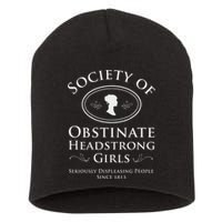Society Of Obstinate Headstrong Pride And Prejudice Short Acrylic Beanie
