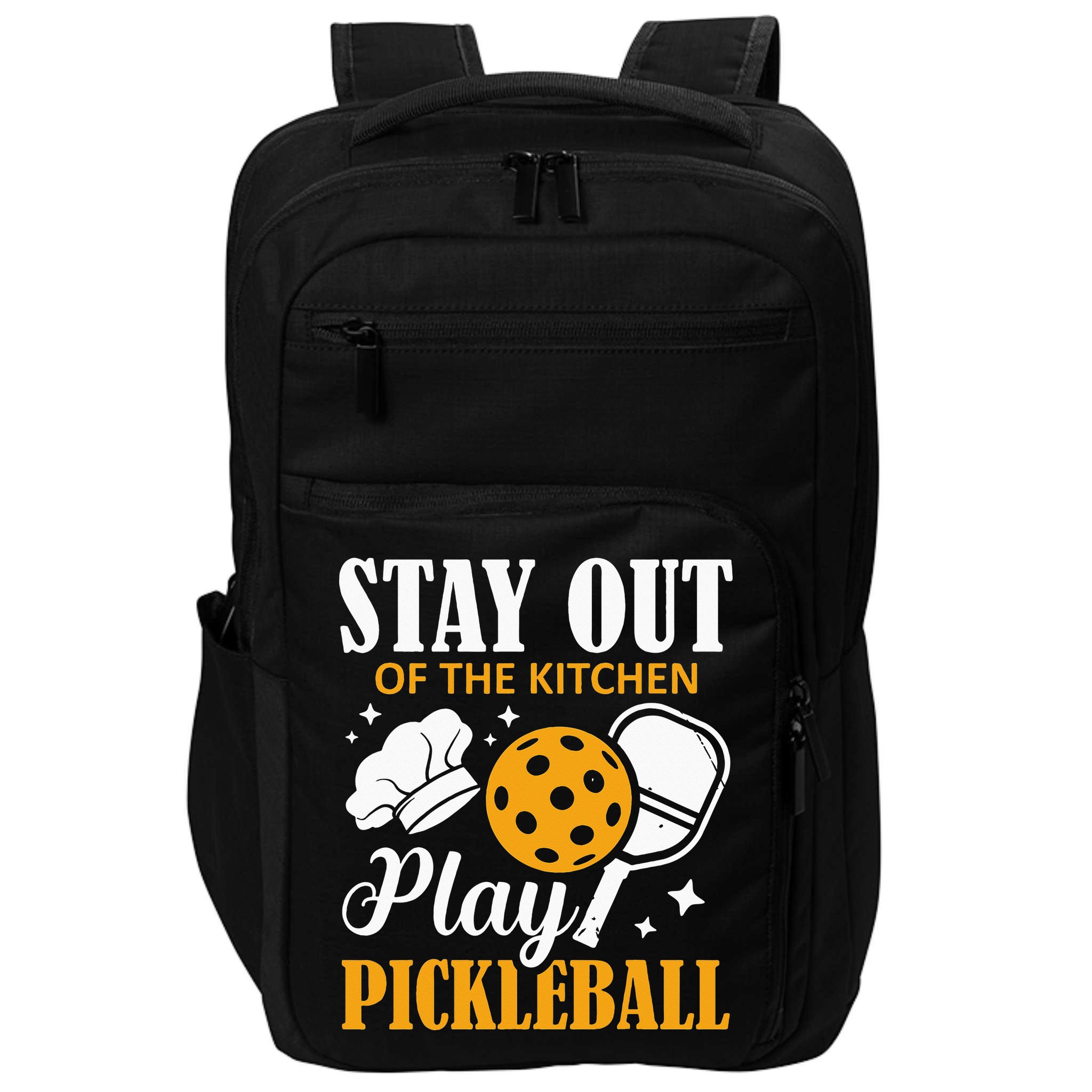Stay Out Of The Kitchen Play Pickleball Sports Impact Tech Backpack