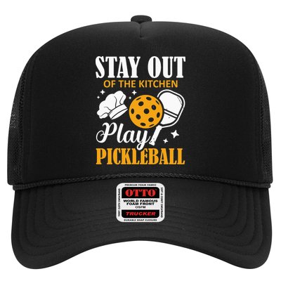 Stay Out Of The Kitchen Play Pickleball Sports Trucker Hat