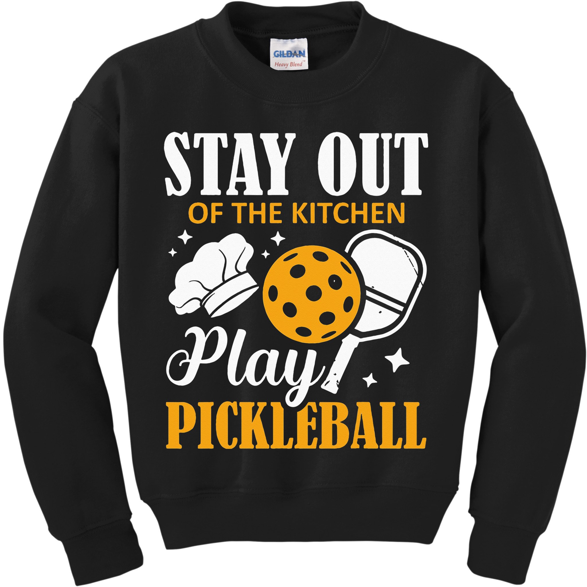 Stay Out Of The Kitchen Play Pickleball Sports Kids Sweatshirt