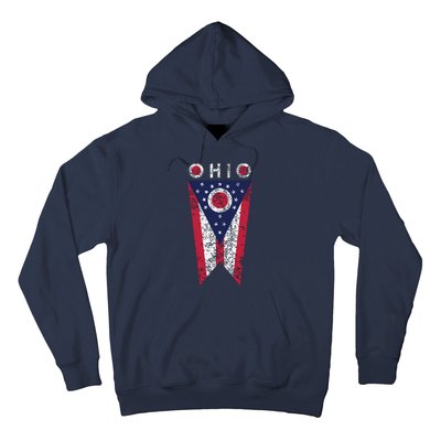 State Of Ohio Burgee Flag The Buckeye State Hoodie