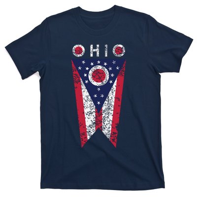 State Of Ohio Burgee Flag The Buckeye State T-Shirt