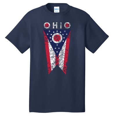 State Of Ohio Burgee Flag The Buckeye State Tall T-Shirt