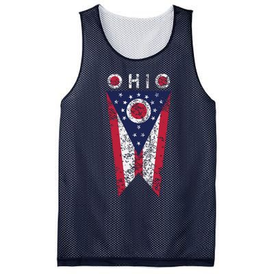 State Of Ohio Burgee Flag The Buckeye State Mesh Reversible Basketball Jersey Tank