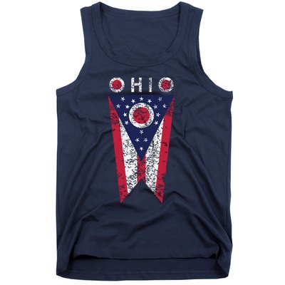 State Of Ohio Burgee Flag The Buckeye State Tank Top