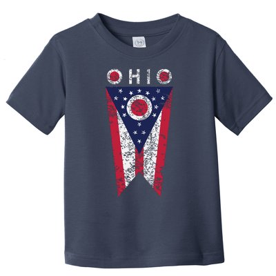 State Of Ohio Burgee Flag The Buckeye State Toddler T-Shirt