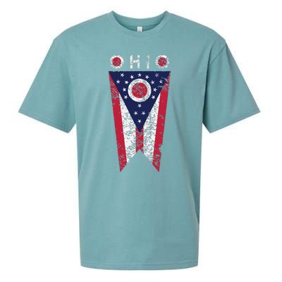 State Of Ohio Burgee Flag The Buckeye State Sueded Cloud Jersey T-Shirt