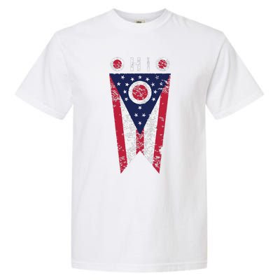 State Of Ohio Burgee Flag The Buckeye State Garment-Dyed Heavyweight T-Shirt