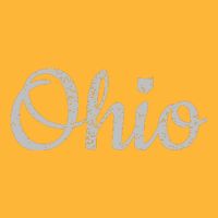 State Of Ohio Pride Script Text Distressed Design Gifts Sustainable Knit Beanie