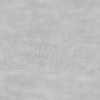 State Of Ohio Pride Script Text Distressed Design Gifts Ladies PosiCharge Tri-Blend Wicking Tank