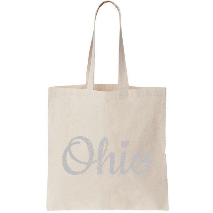 State Of Ohio Pride Script Text Distressed Design Gifts Bag