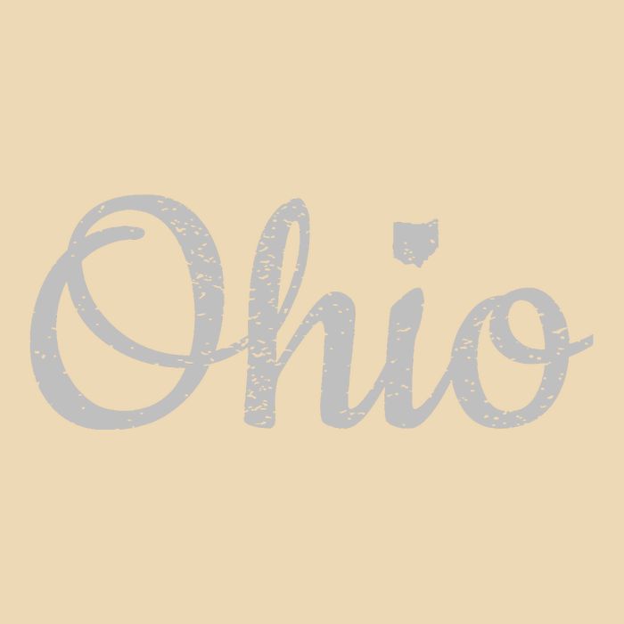 State Of Ohio Pride Script Text Distressed Design Gifts Bag