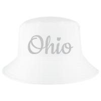 State Of Ohio Pride Script Text Distressed Design Gifts Cool Comfort Performance Bucket Hat