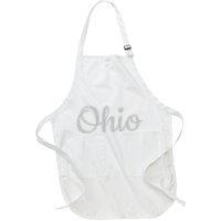 State Of Ohio Pride Script Text Distressed Design Gifts Apron