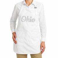 State Of Ohio Pride Script Text Distressed Design Gifts Apron