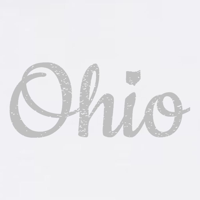 State Of Ohio Pride Script Text Distressed Design Gifts Bucket Hat