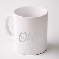State Of Ohio Pride Script Text Distressed Design Gifts Mug