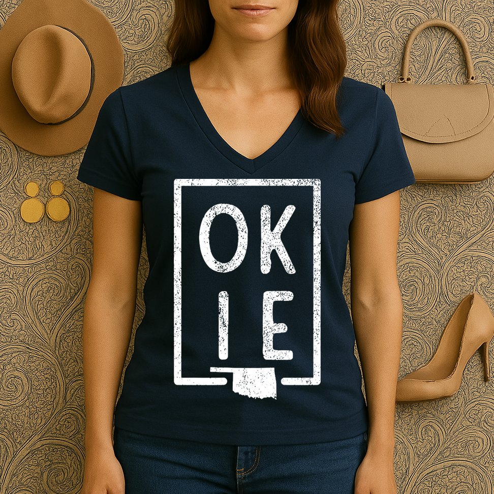 State Of Oklahoma Okie Pride Women's V-Neck T-Shirt