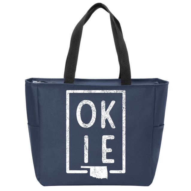 State Of Oklahoma Okie Pride Zip Tote Bag