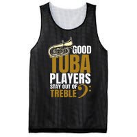 Stay Out Of Treble Tuba Player Brass Instrument Tuba Mesh Reversible Basketball Jersey Tank