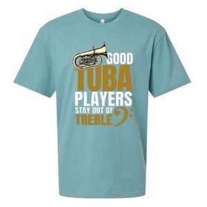 Stay Out Of Treble Tuba Player Brass Instrument Tuba Sueded Cloud Jersey T-Shirt