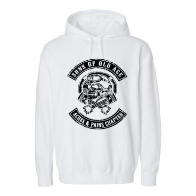 Sons Of Old Age Aches And Pains Chapter Garment-Dyed Fleece Hoodie