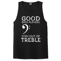 Stay Out Of Treble Funny Bass Player Bassist Music Bass Clef PosiCharge Competitor Tank