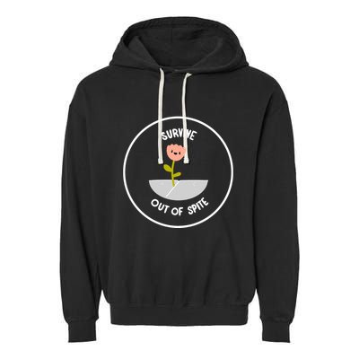 Survive Out Of Spite Dandelion Garment-Dyed Fleece Hoodie