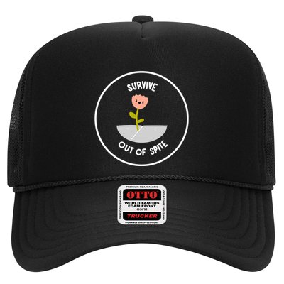 Survive Out Of Spite Dandelion Trucker Hat