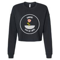 Survive Out Of Spite Dandelion Cropped Pullover Crew