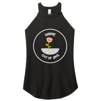 Survive Out Of Spite Dandelion Women's Perfect Tri Rocker Tank