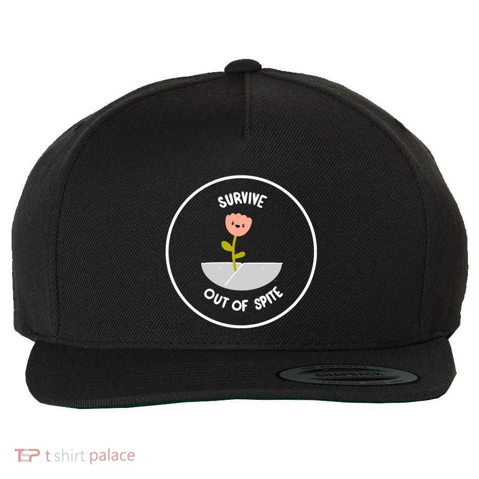 Survive Out Of Spite Dandelion Wool Snapback Cap