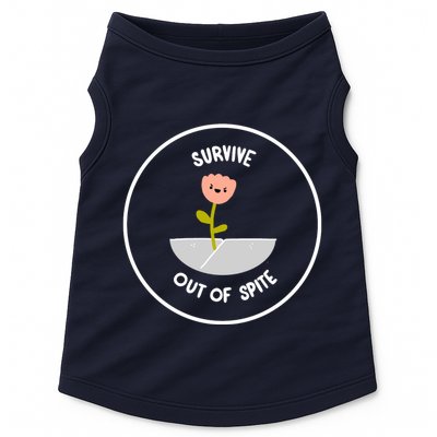Survive Out Of Spite Dandelion Doggie Tank