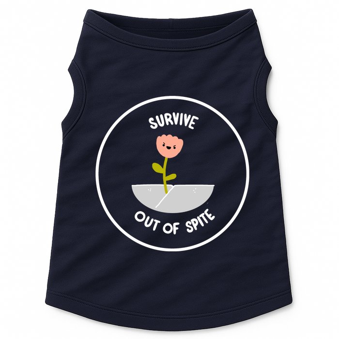 Survive Out Of Spite Dandelion Doggie Tank