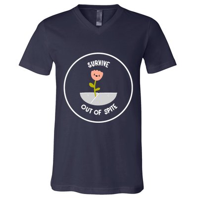 Survive Out Of Spite Dandelion V-Neck T-Shirt