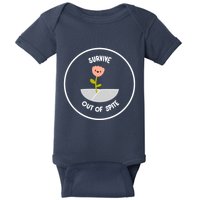 Survive Out Of Spite Dandelion Baby Bodysuit