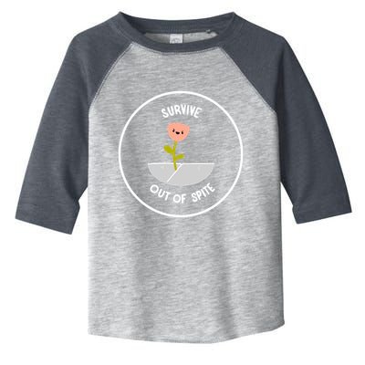 Survive Out Of Spite Dandelion Toddler Fine Jersey T-Shirt