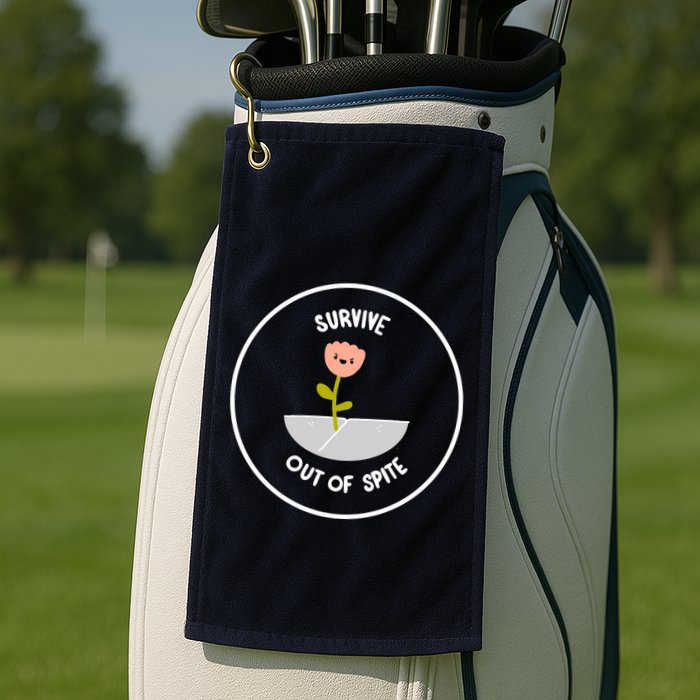 Survive Out Of Spite Dandelion Golf Towel